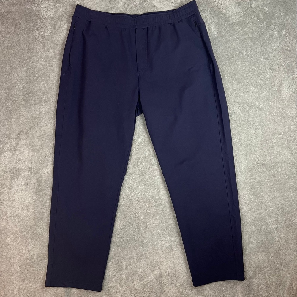 Public Red All Day Every Day Jogger Pants Mens 42 x 30 Navy Blue Performance